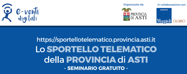 Provincia di Asti | Presentazione nuovo sportello telematico polifunzionale